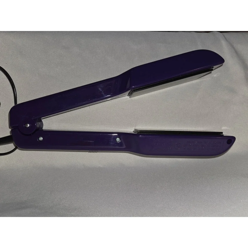 Hair Prints Purple Flat Iron Hair Straightener Kit w/ Book & Glitter Stencils